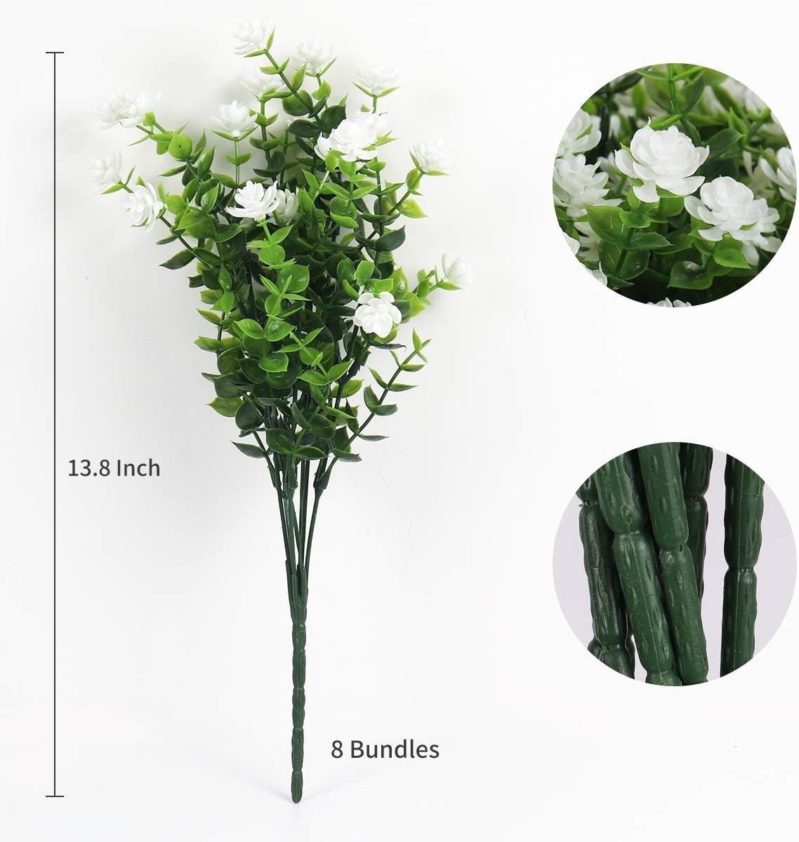 Seasonal White Lotus Flowers – UV Resistant and Perfect for Indoor/Outdoor Use