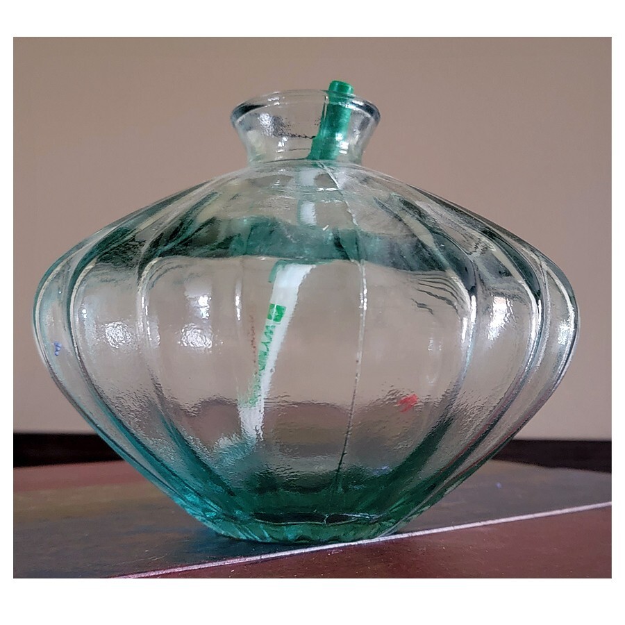 Silk Artificial Flower Arrangement in a Heavy Mate Glass Vase