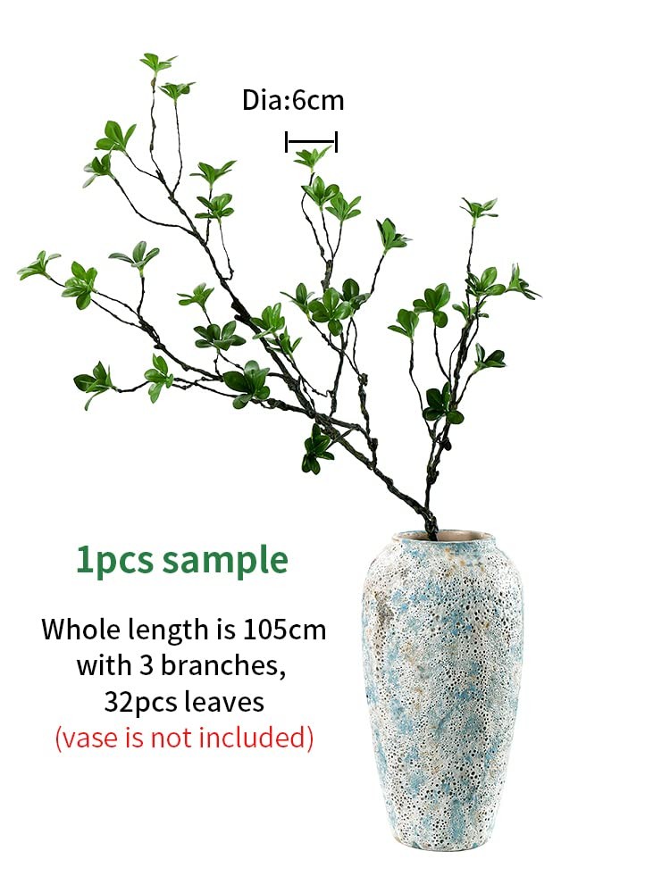 43″ Artificial Eucalyptus Branches Ficus Twigs Fern Fake Tree Trunk Greenery …