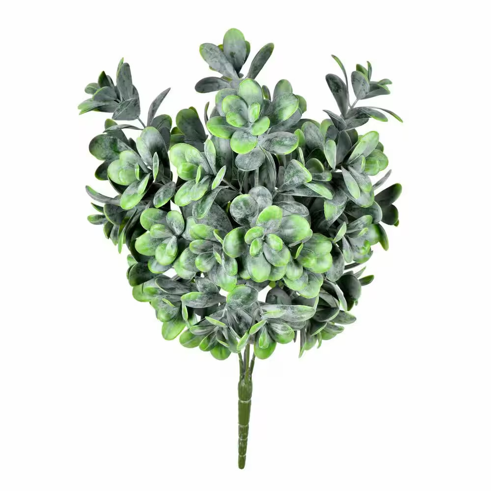 17 In. Green Artificial Jade Leaf Individual Flower Stem