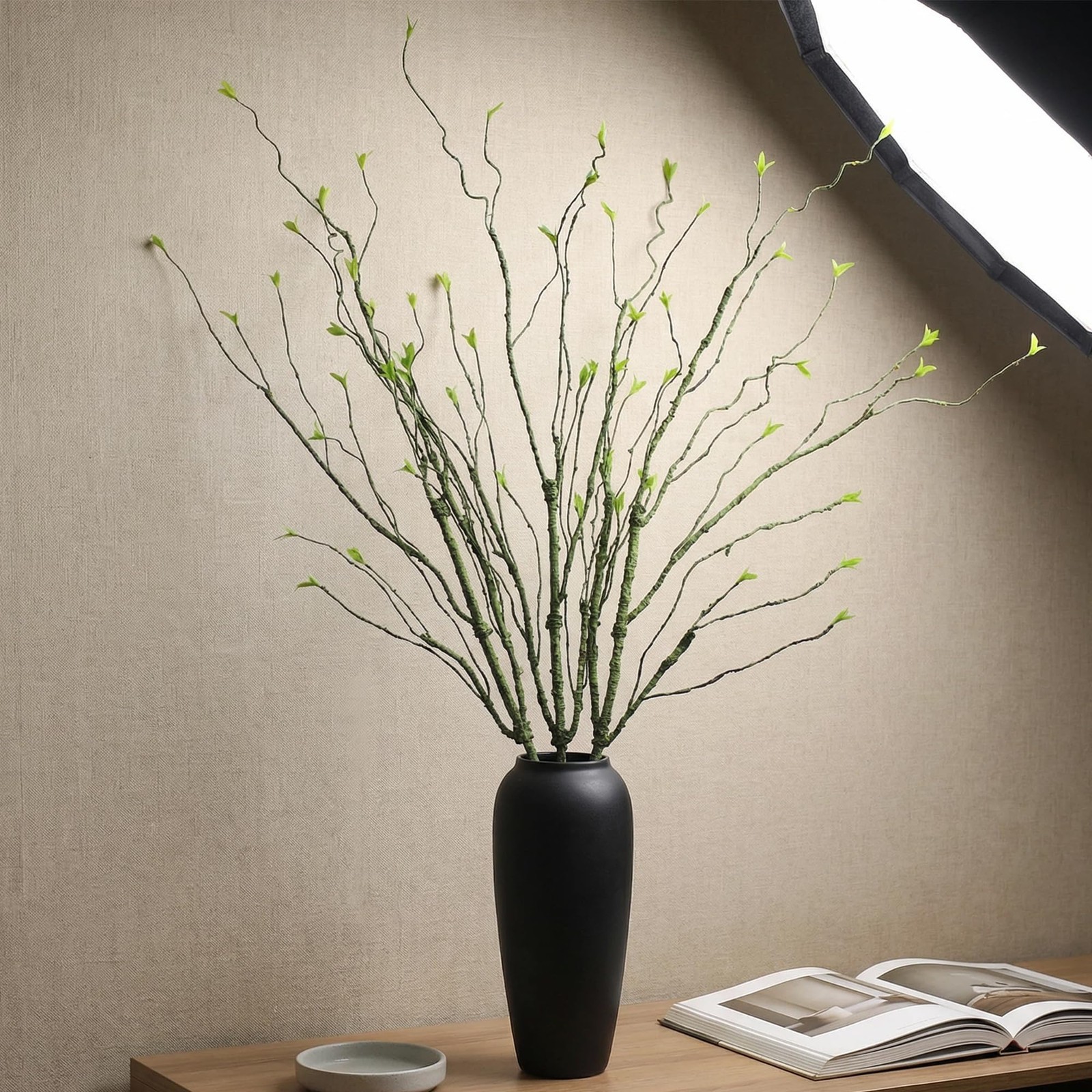 3pcs 49 inch Artificial Evergreen Vine Branches for Decoration Wall Tree Arti…