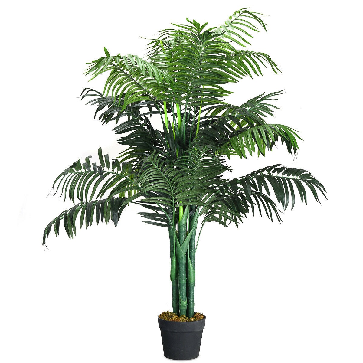 3.5-Feet Artificial Areca Palm Decorative Silk Tree with Basket In/Outdoor Green