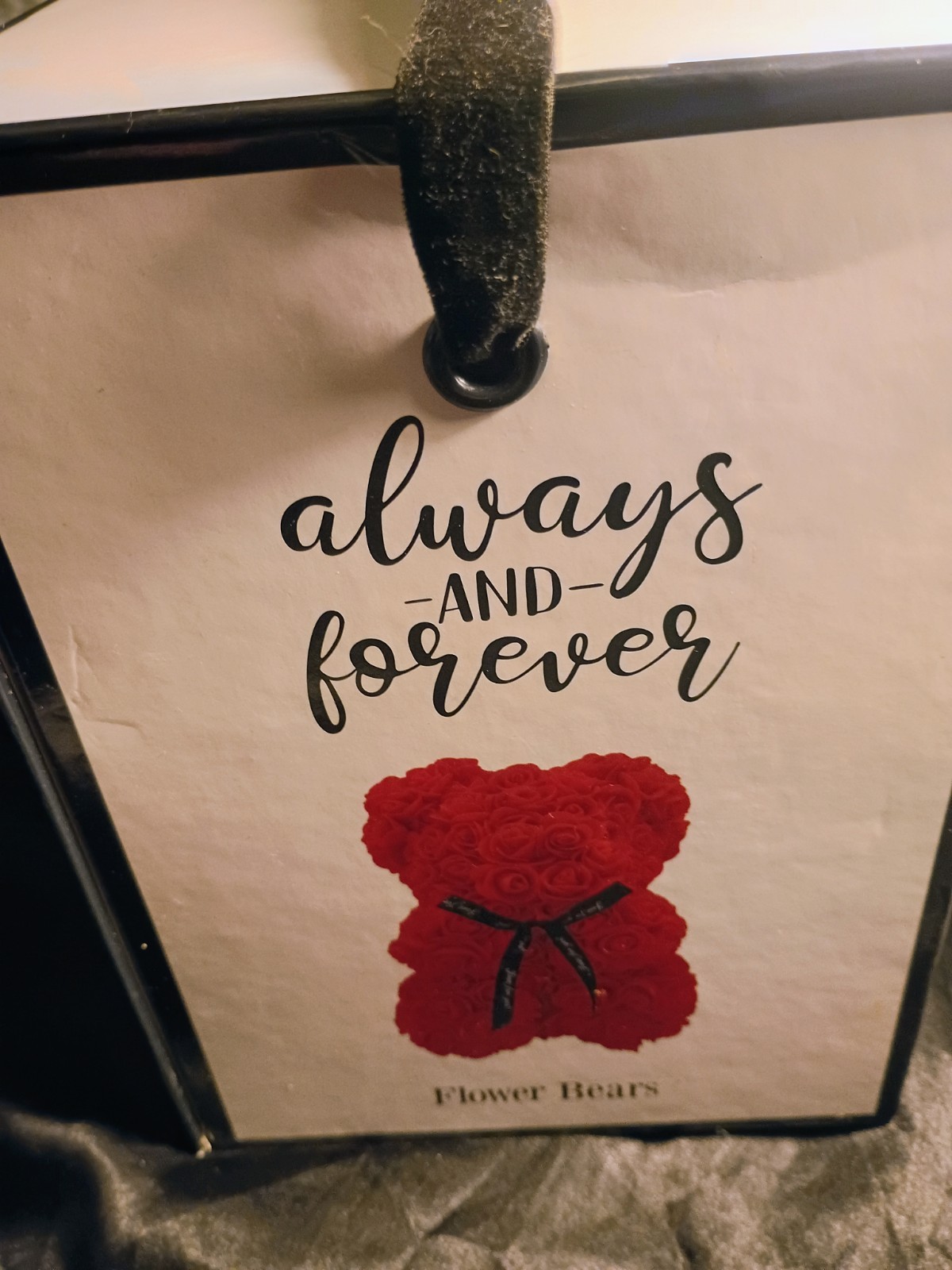 Always & Forever Pink Rose Flower Bear 10″ Gift Boxed Anniversary Valentine