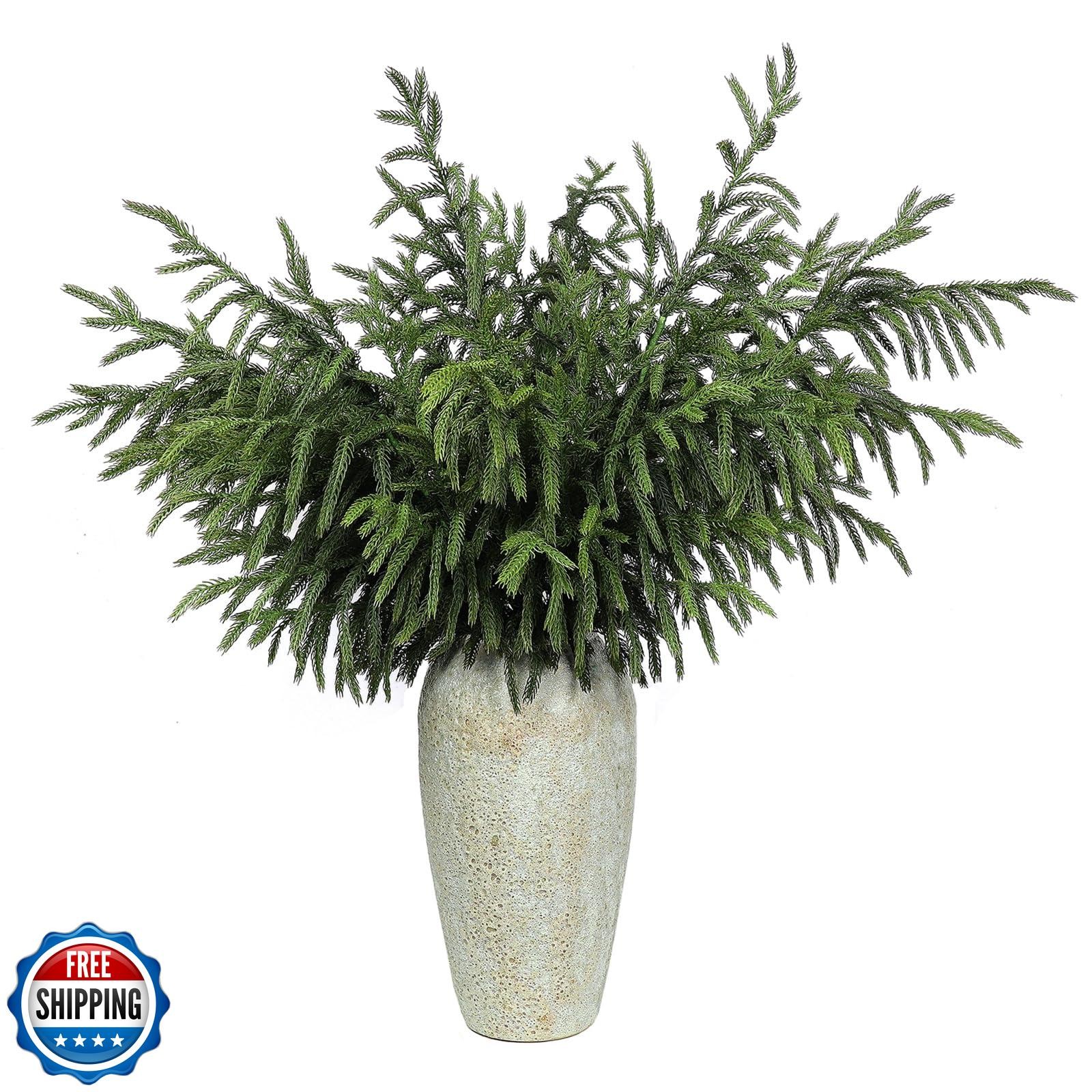 YXZZWL 8 Pcs Christmas Norfolk Pine Branches, 36 Inch Real Touch