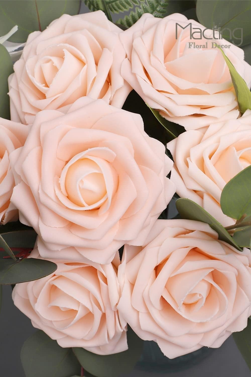 Realistic 30PCS Artificial Roses with Flexible Stems – DIY Floral Arrangements