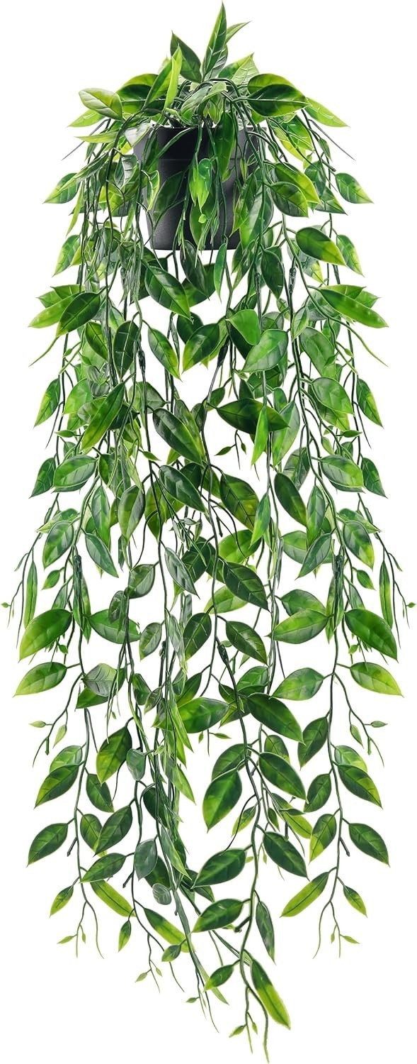 Lifelike Small Faux Hanging Plants – Perfect Indoor Decor for Every Room