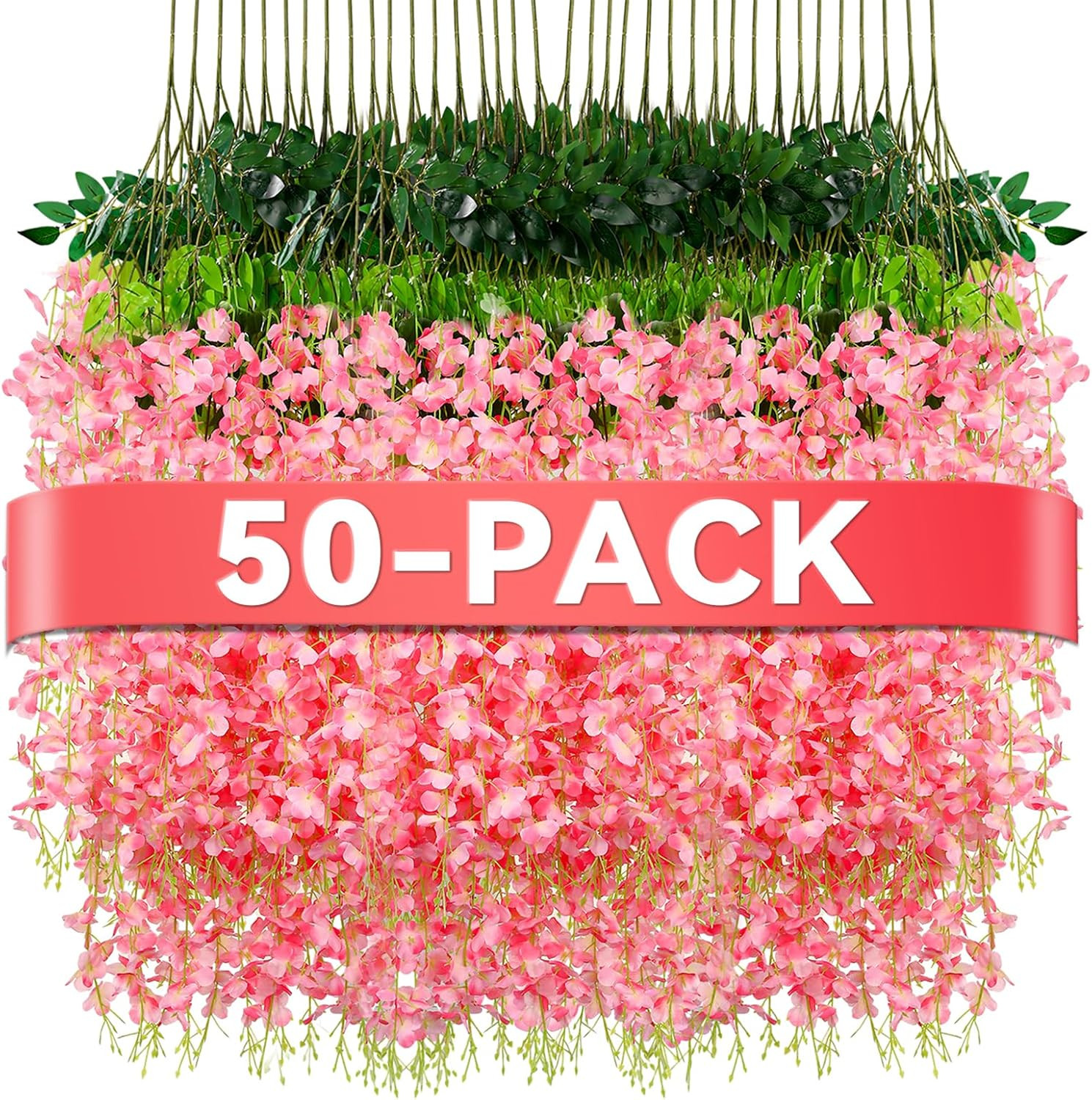 Wisteria Hanging Flowers,Fake Hanging Flowers,Wisteria Artificiales Garland for