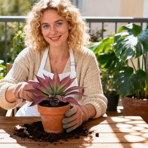 Artificial Aloe Vera Plant, 11Inch Realistic Large Fake Succulents for Red