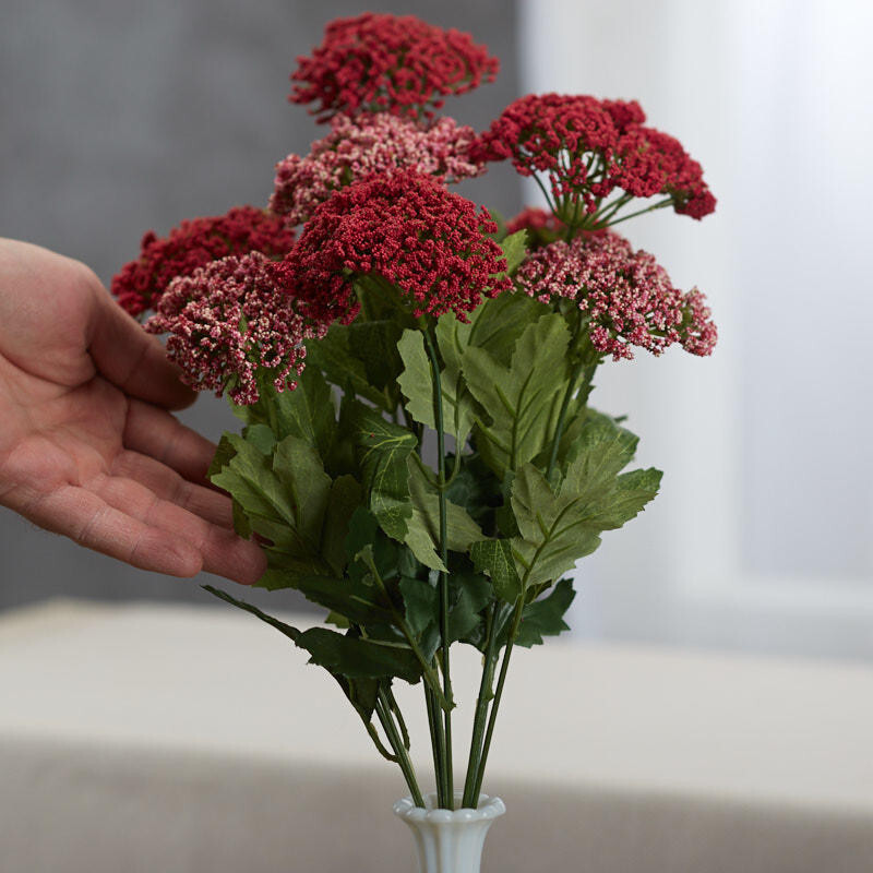 Rose and Pink Artificial Queen Anne’s Lace 17″ tall Bush