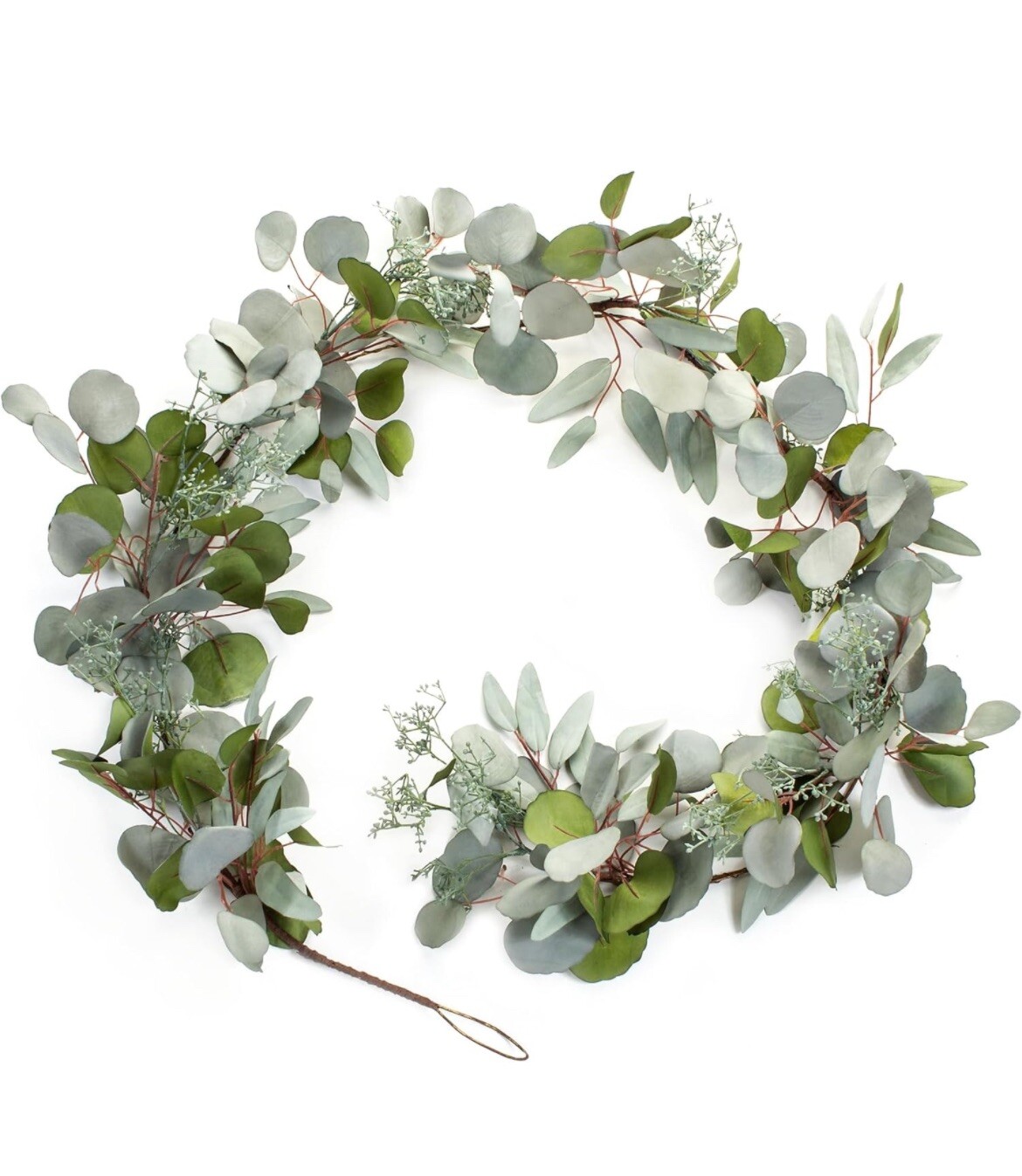 Melrose Artificial Eucalyptus Garland 6 X 9ft Unlit