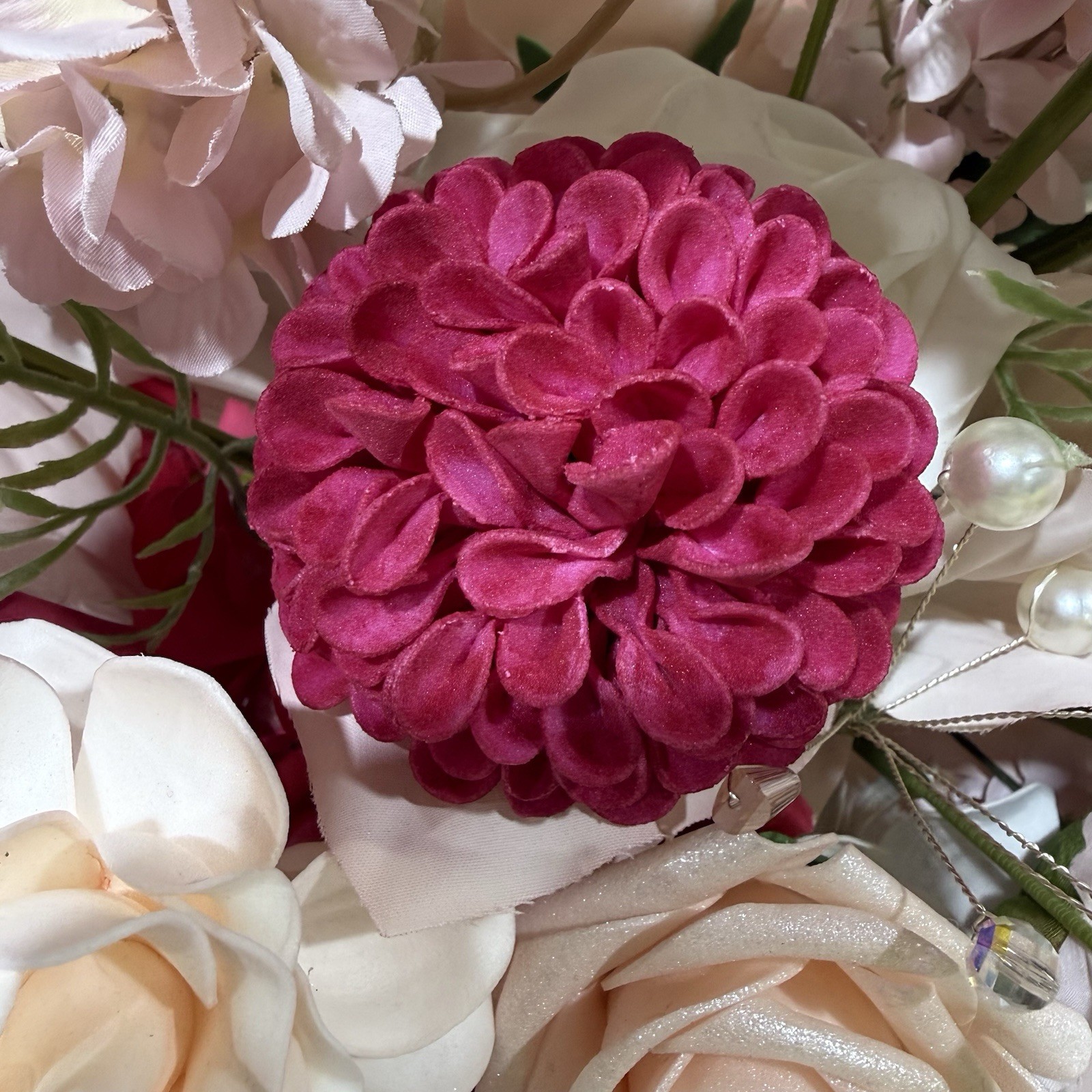 Elegant Silk Artificial Spring Flowers Wedding Bouquet Bridal Bridesmaid