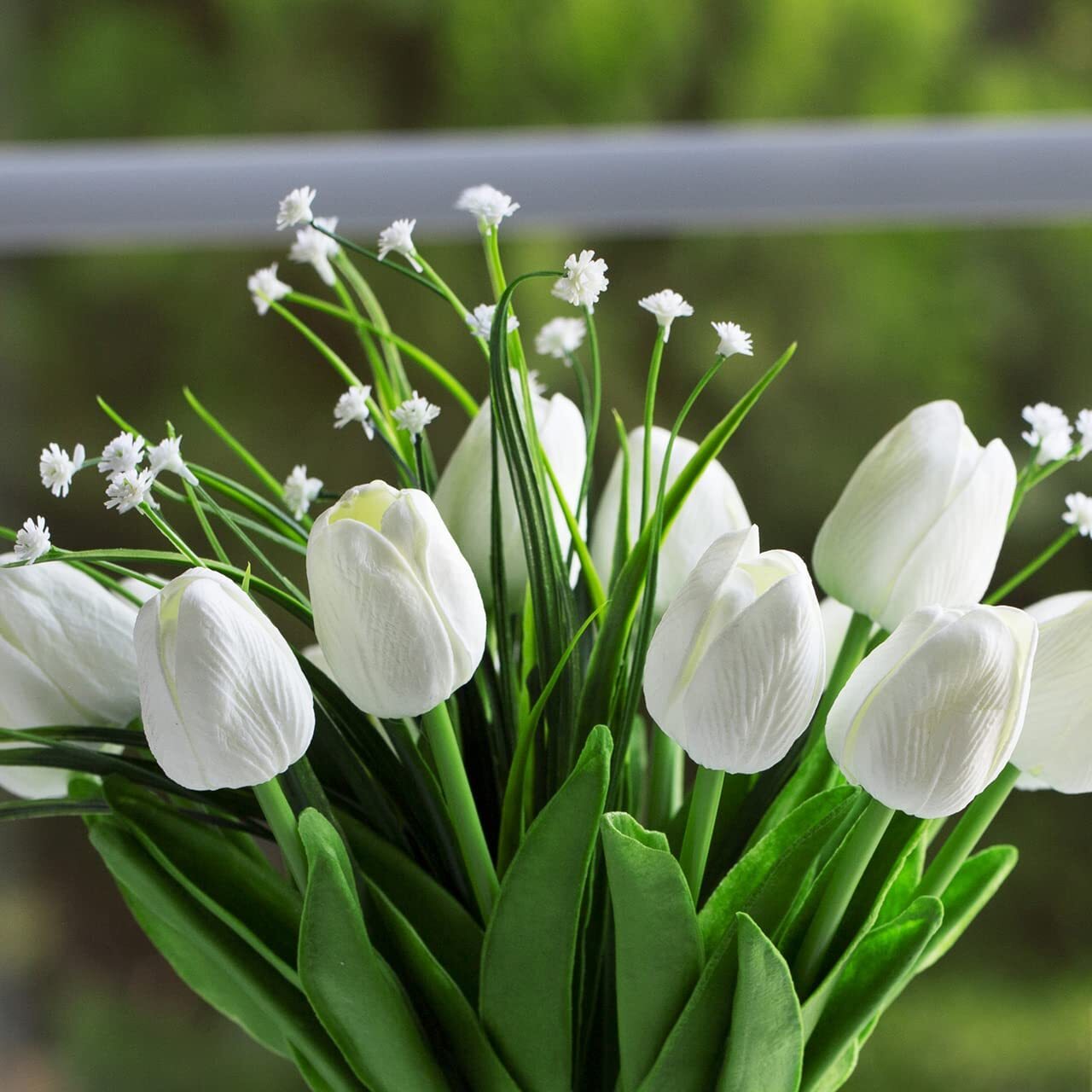 10PCS Artificial Lifelike Tulip Flowers Bouquet Wedding Home Festival Decor Gift