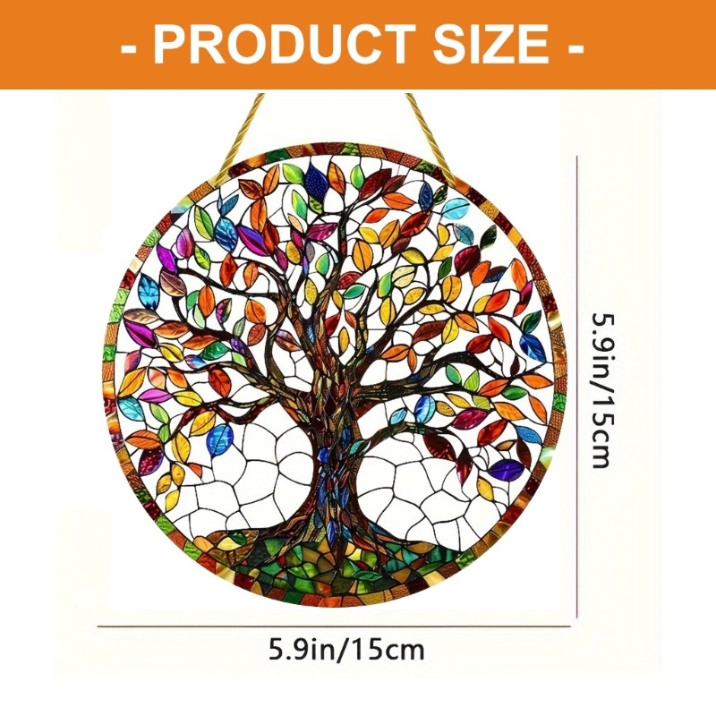 Colored Acrylic Tree Ornament For Living Room Bedroom Wall Decoration