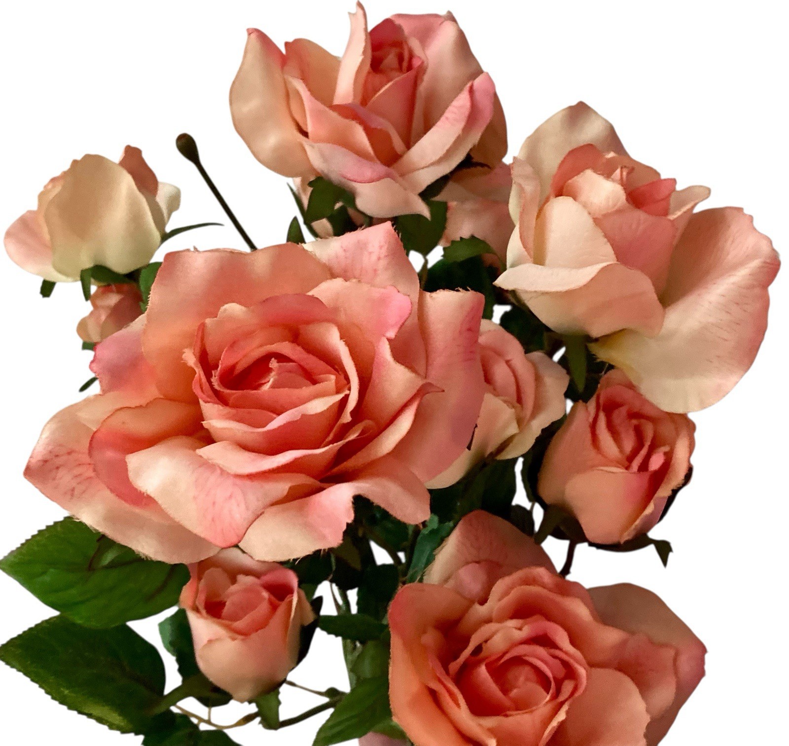Artificial Silk Flowers Bushes LARGE Blooms Roses Hydrangea Peony Dogwood Decor