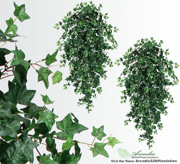 51″ Artificial Ivy Hanging Bush Silk Plants (Pack of 4) Wedding