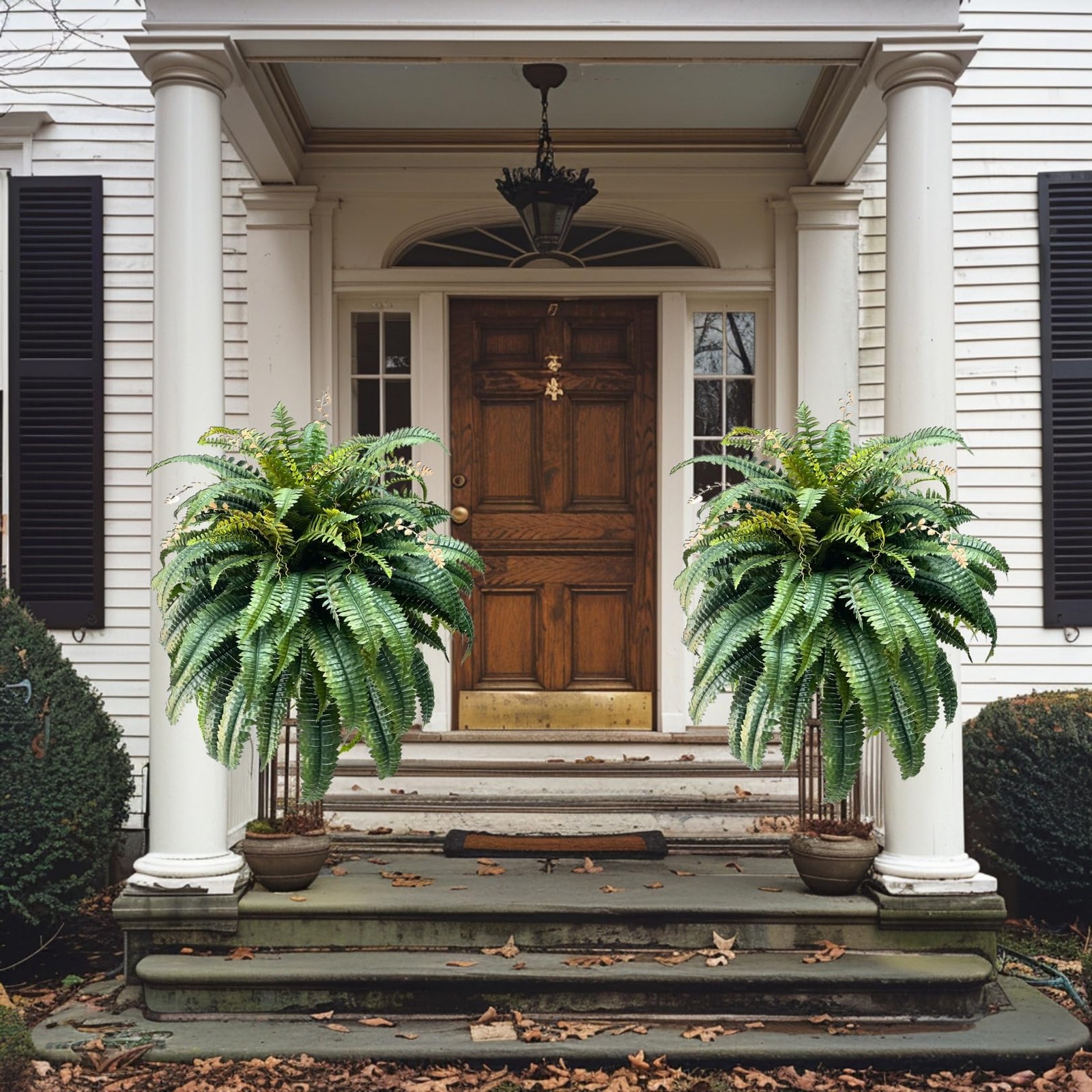 NeosCA Giant Artificial Boston Ferns for Outdoors Large,Uv Resistant Lifelike…