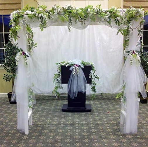 Artificial Wisteria Garland Silk Flowers 6.6Ft 4-Pack Wedding Garden Decor