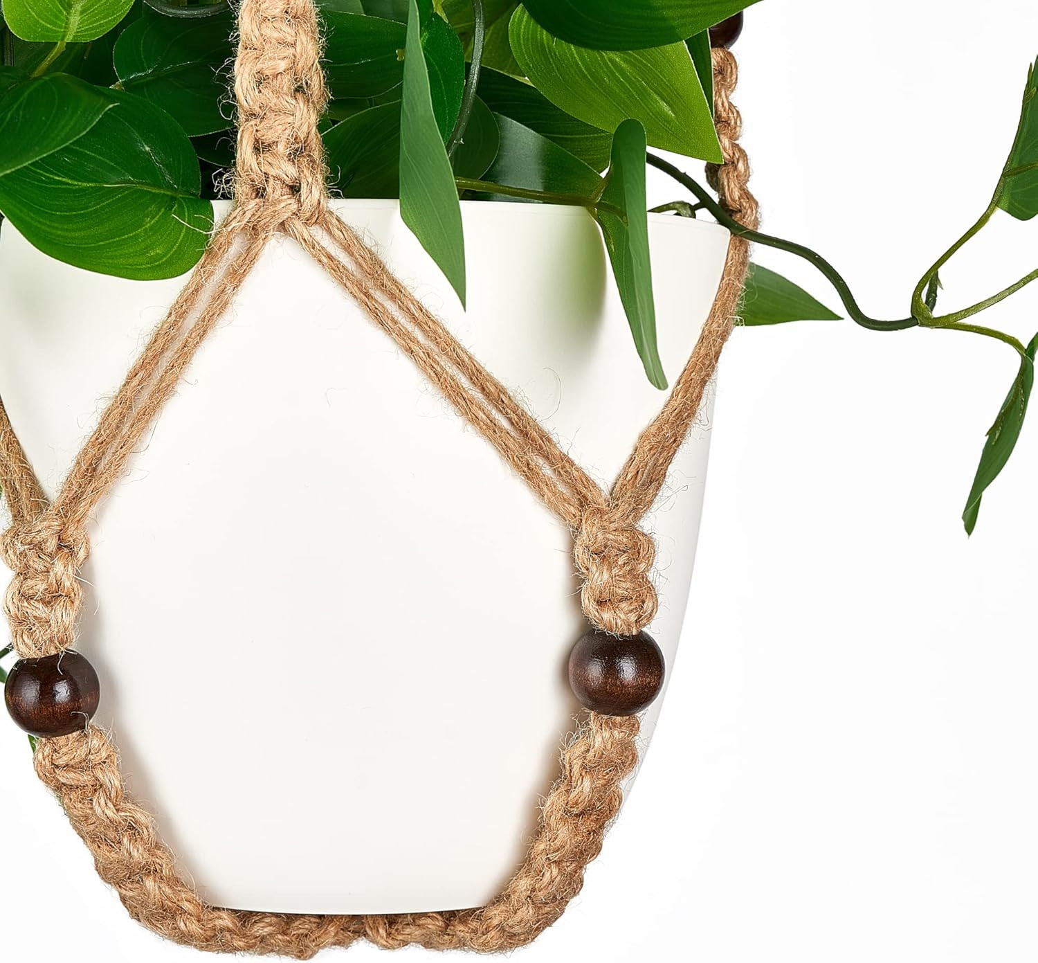 Fake Hanging Plant with Pot, Artificial Plants for Home Spring Decor Indoor Macr