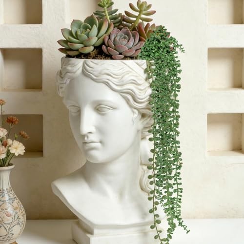 8 Pcs Artificial Succulents Hanging Plants, 27.6 Inch Fake String of Pearls