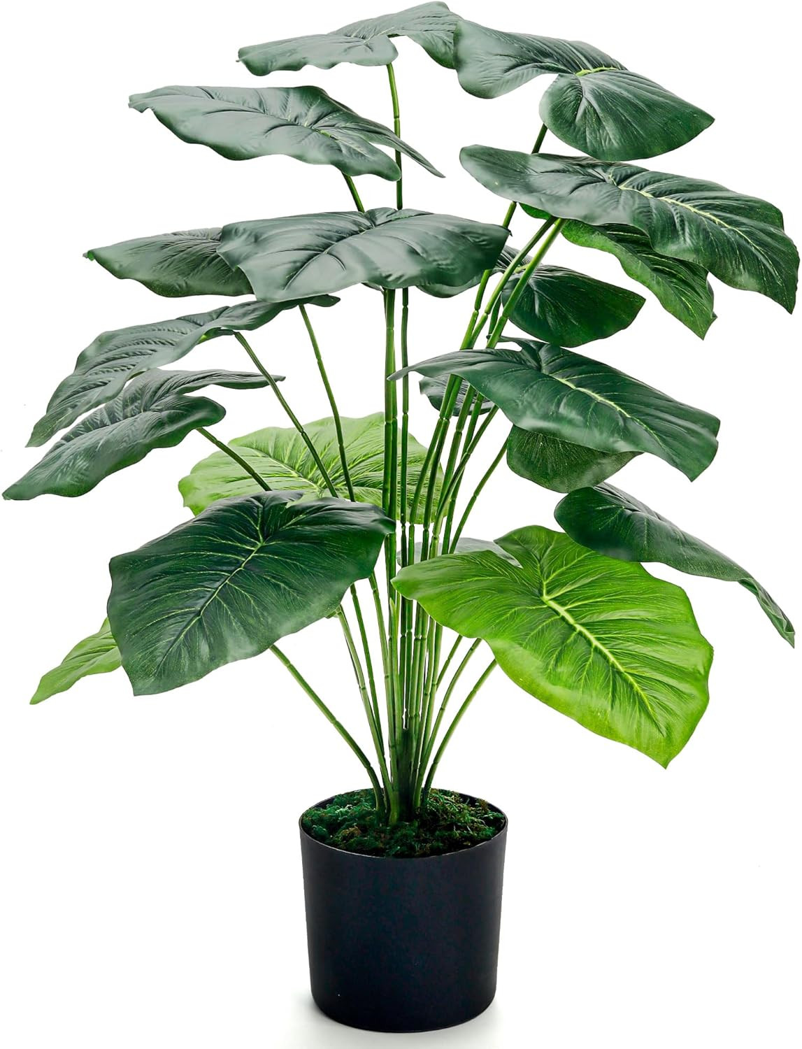 Der Rose 28” Fake Plants Large Artificial Tropical Faux Plants Indoor Tall for