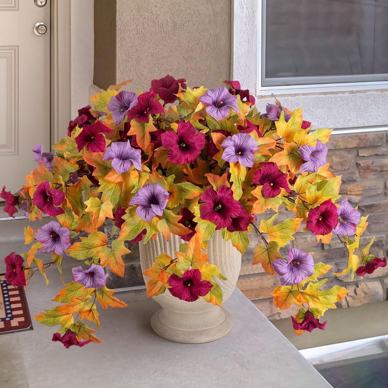 Artificial Fake Flowers Plants for Outdoor Decoration for Home Outside Garden