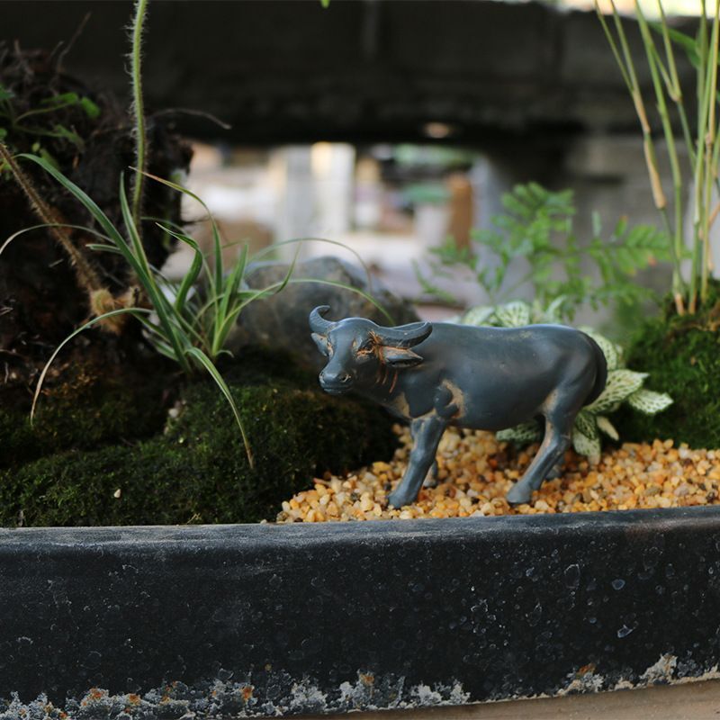 Simulated Buffalo Micro-landscape Landscaping Small Ornament Rockery Decorative