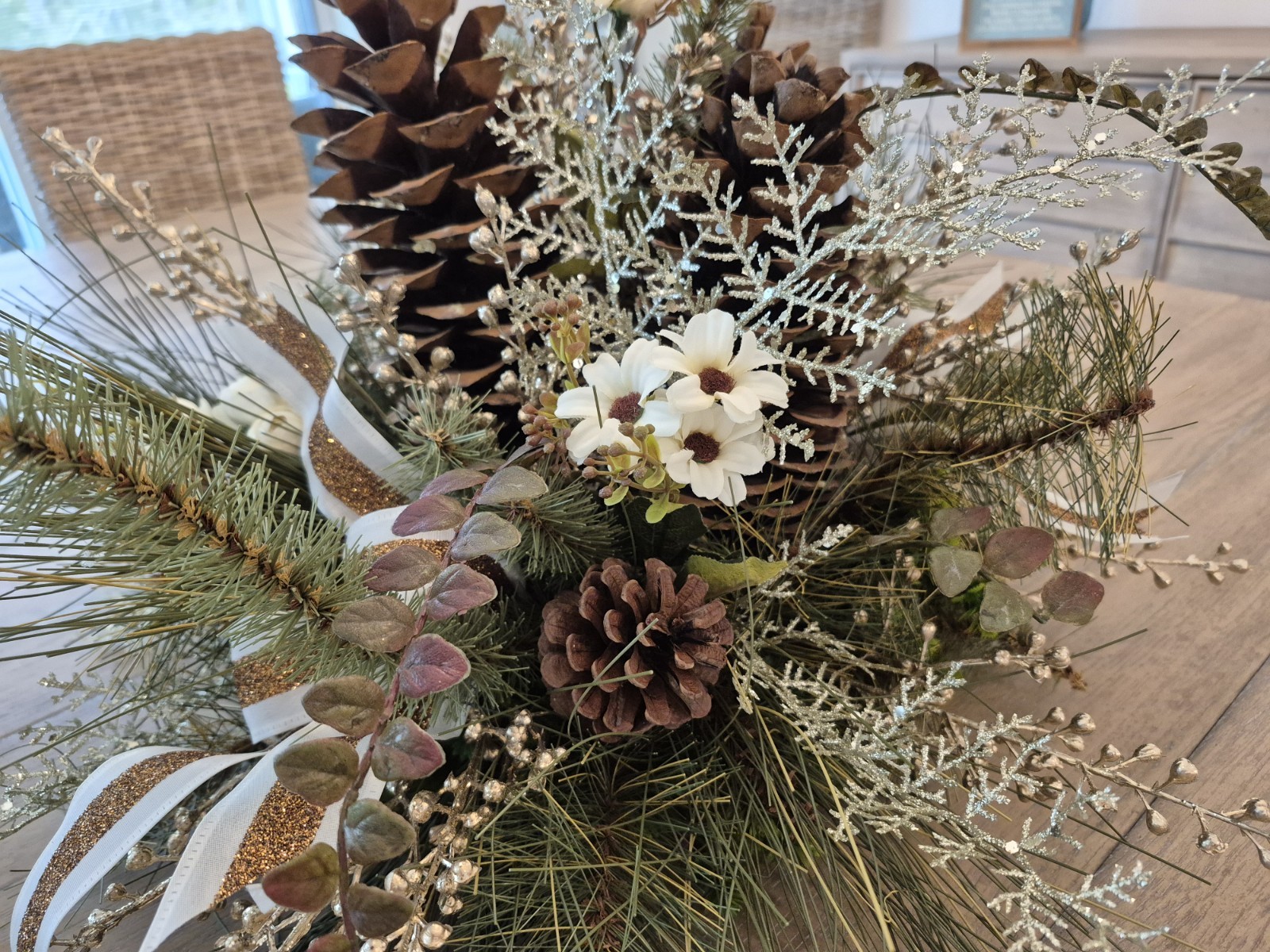 Stunning, One Of A Kind, Custom Made Floral Centerpiece New