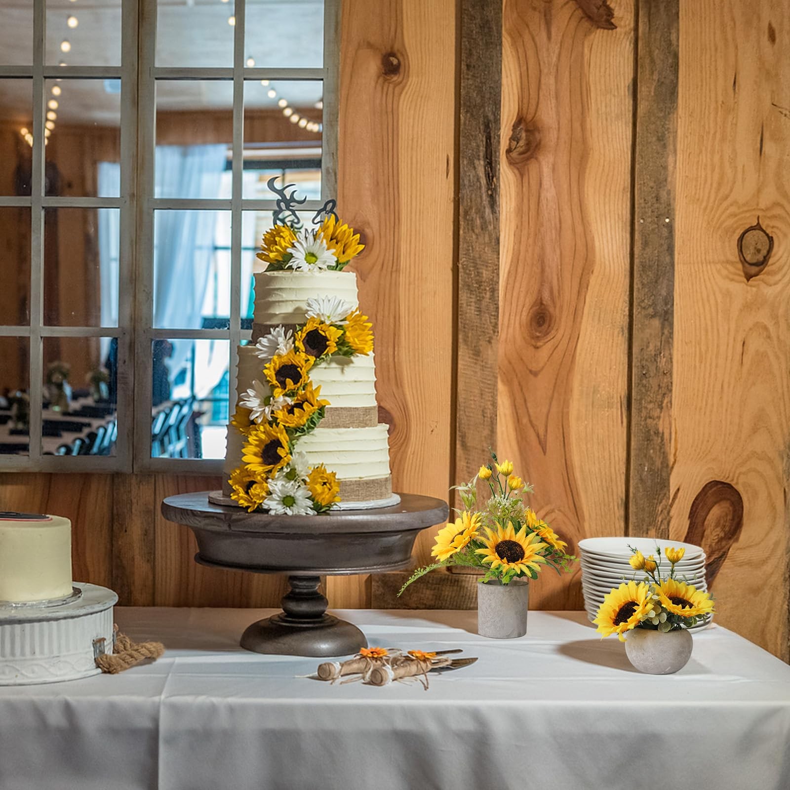 Sunflower Artificial Flowers Pot,Sunflower Decor,Flower Centerpieces for Tabl…