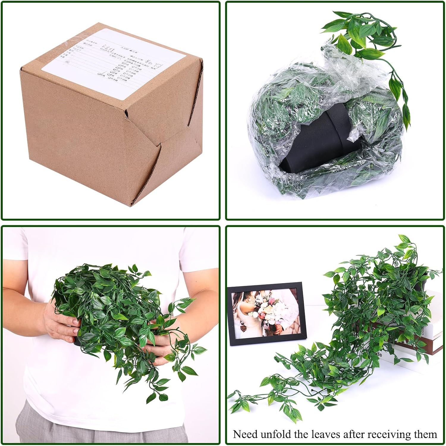 Fake Hanging Plants Artificial Potted Plant Indoor Outdoor Aesthetic Shelf Decor