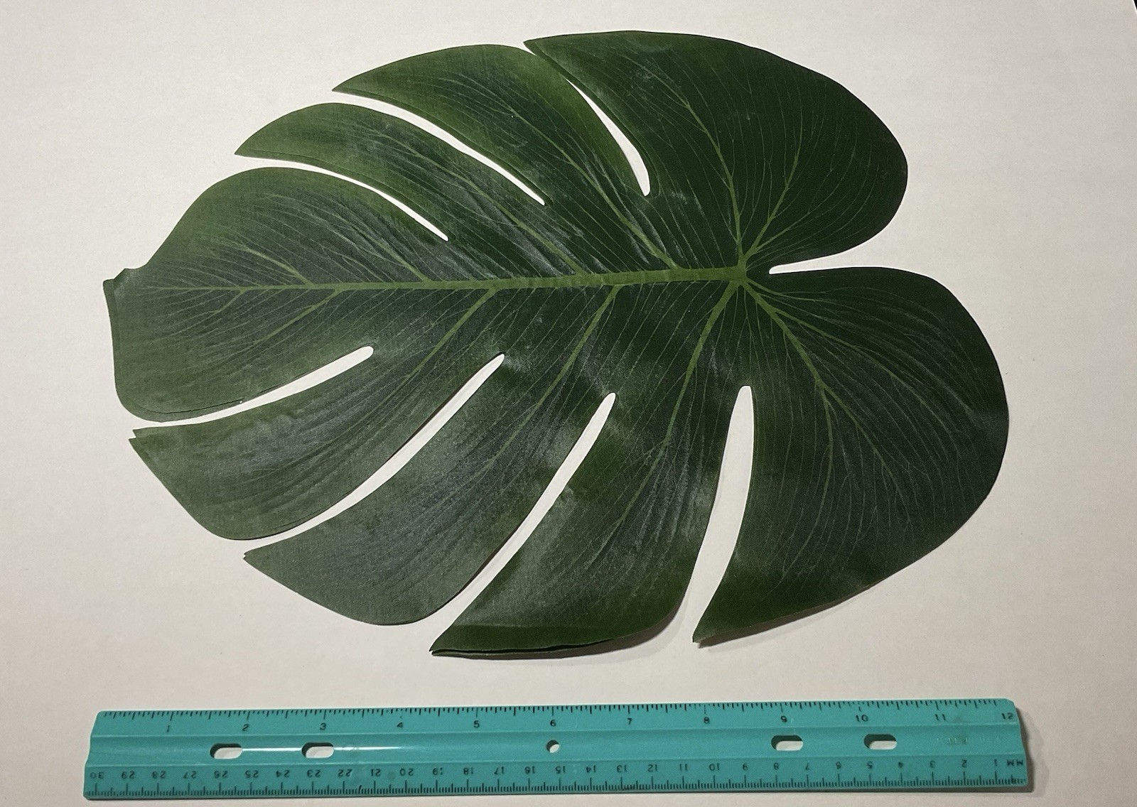 72 PCS Tropical Artificial Palm Leaves Monstera Party Decoration 3 Sizes