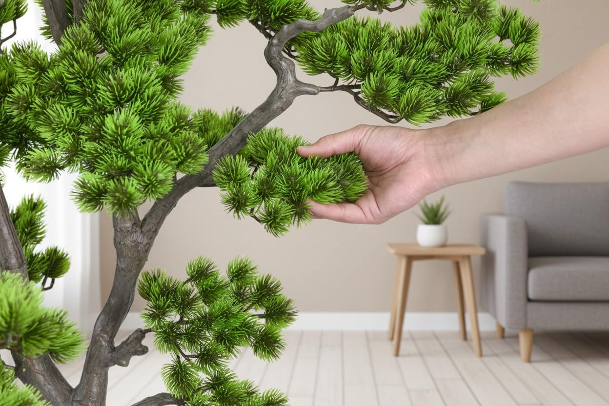 4FT Artificial Bonsai Tree Large Faux Plants Indoor Fake Tall Realistic 48 Inch