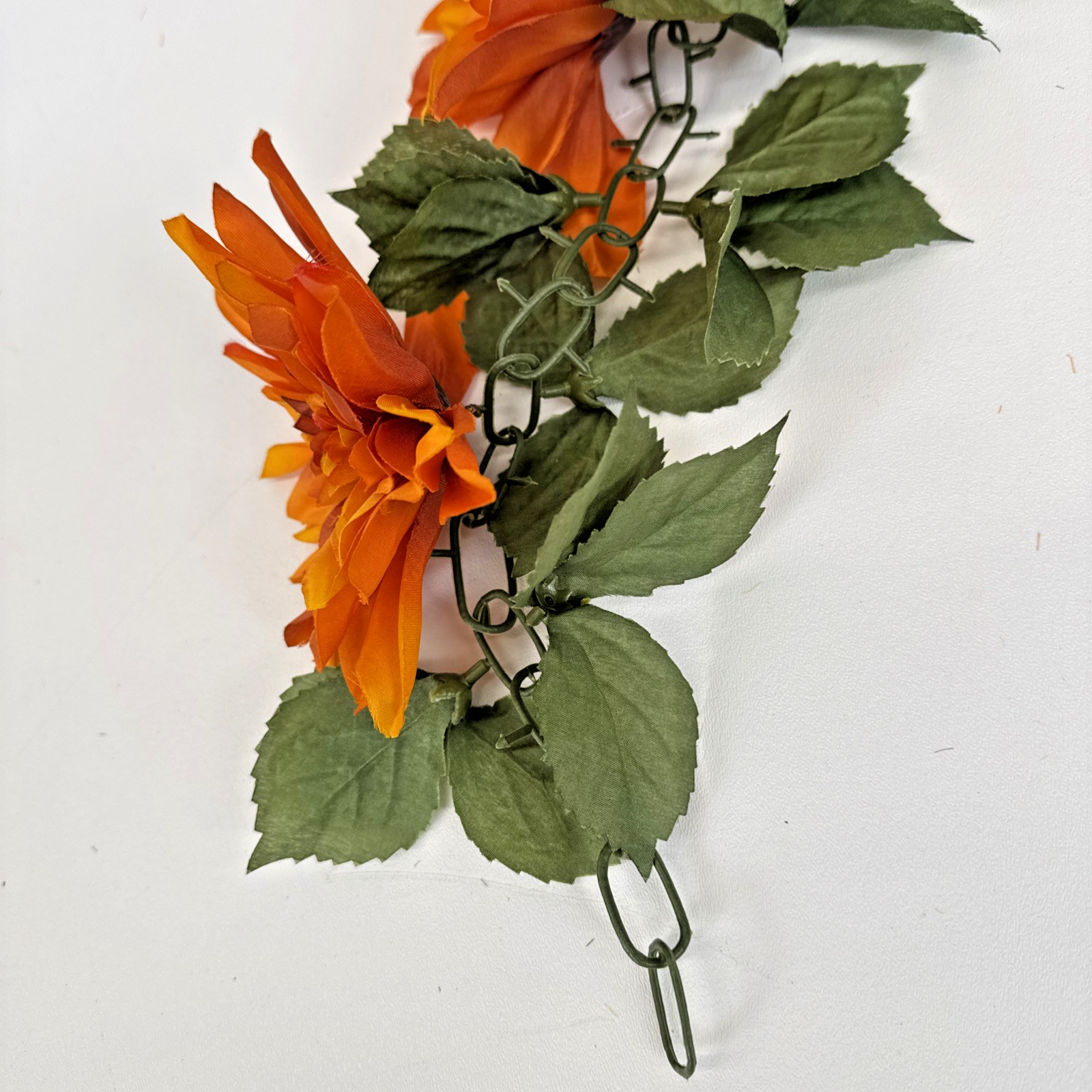 Bloom Room Fall Floral Dahlia Garland 72″ & Mini Pumpkins Daisies Sunflowers