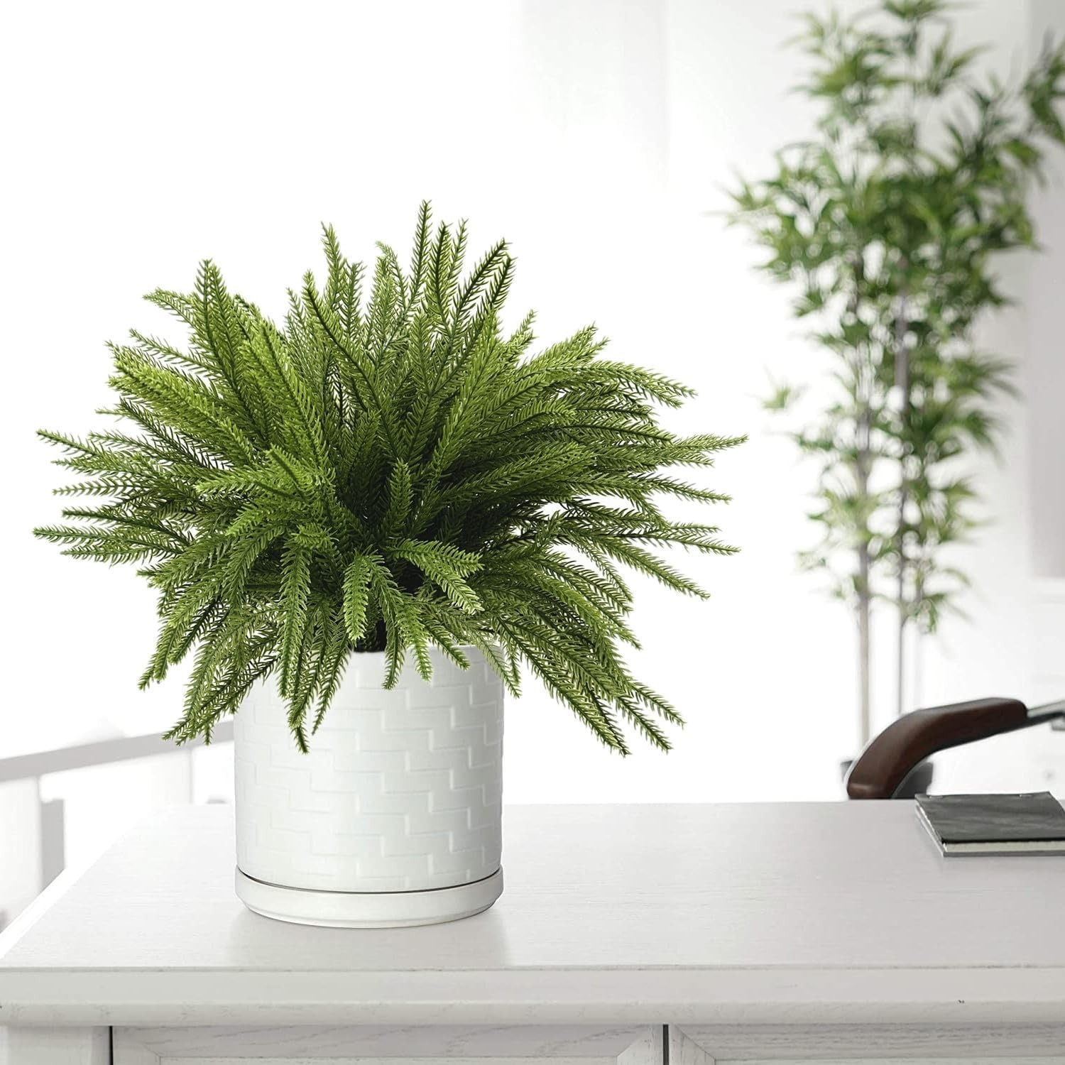 Artificial Light Green Pine Branches – Perfect for Indoor/Outdoor Arrangements