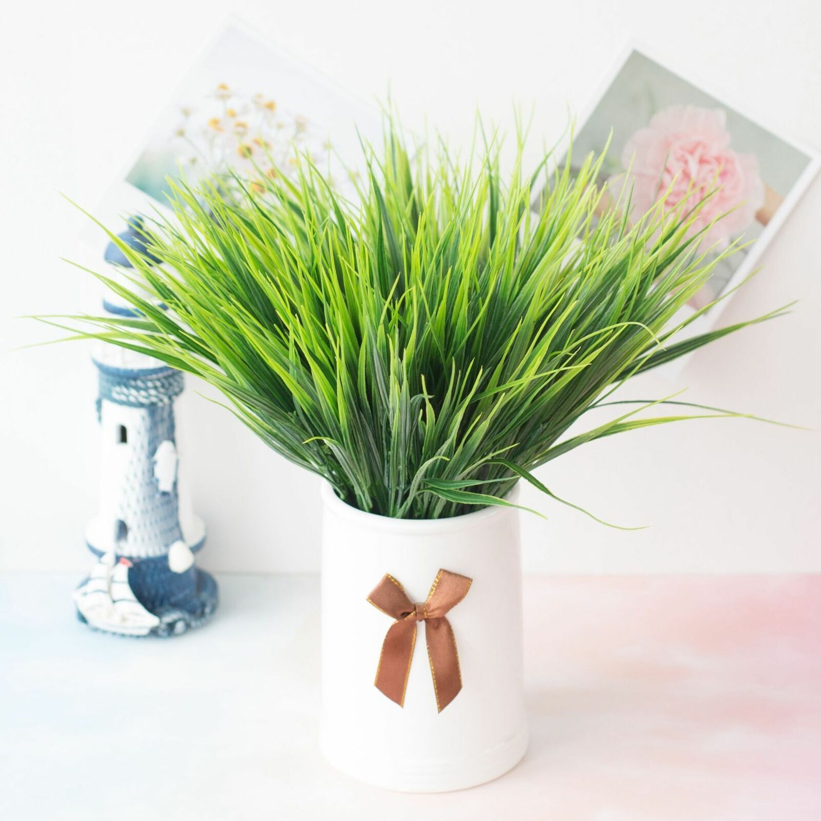28 Artificial Silk Flowers Floral Design Lily Garden Vase Home Decoration