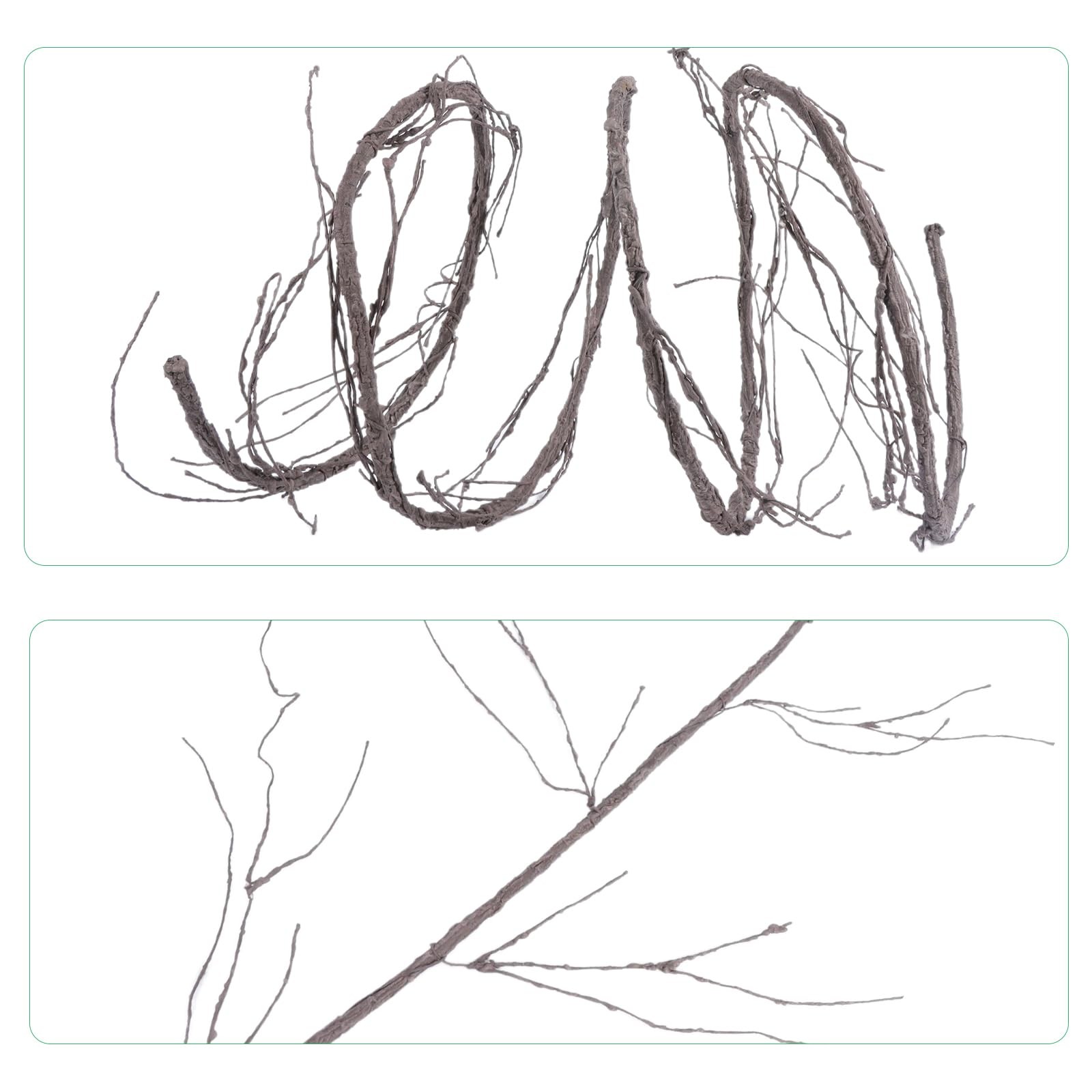 118″Brown S Bendable Grapevines Garland Faux Tree Branch Wall Hanging Decor