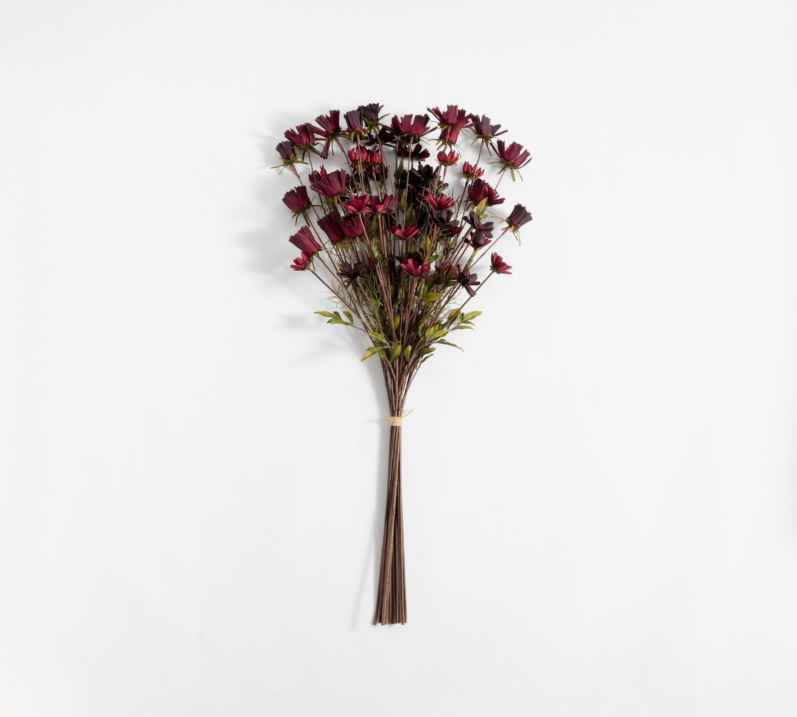 NEW Pottery Barn Faux Long Stem Red Burgundy Fall Floral Cosmos Bundle XL NWT