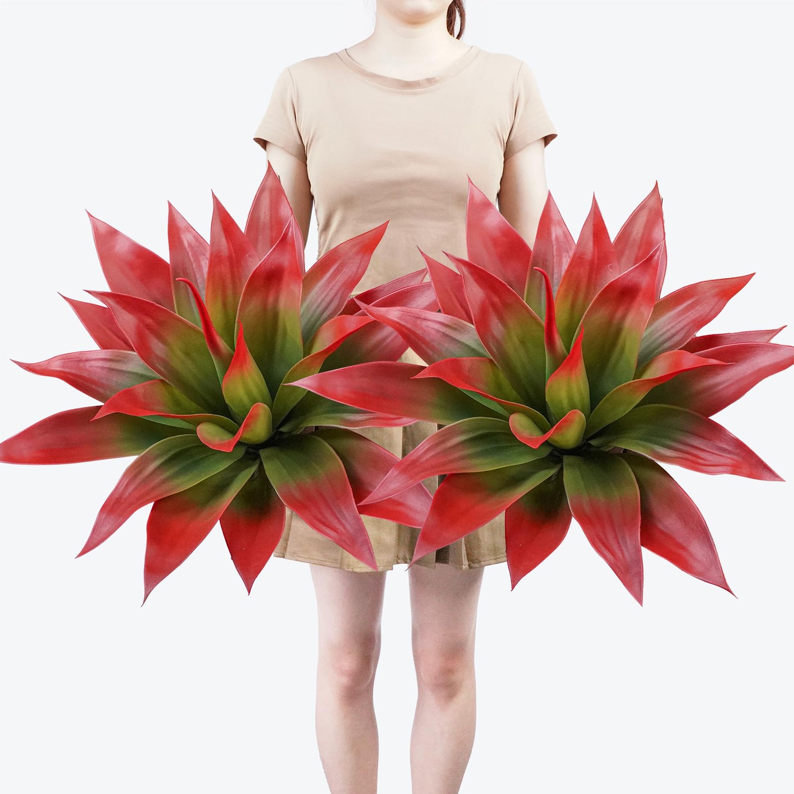 Artificial Agave Plants,Large UV Resistant Fake Agave Planters for Indoor and…