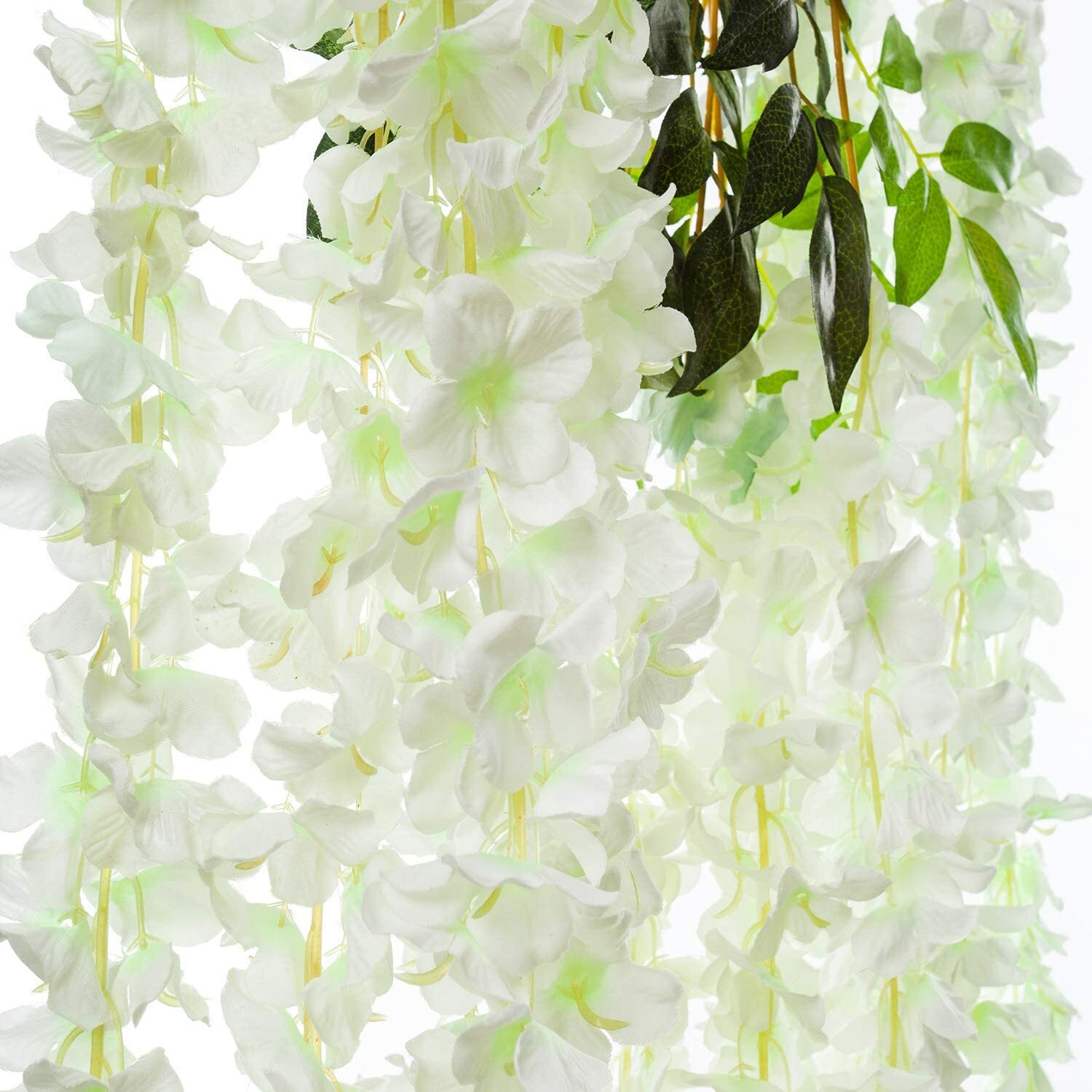 12/24 Pack Artificial Fake Wisteria Vine Ratta Hanging Garland Home Party Decor