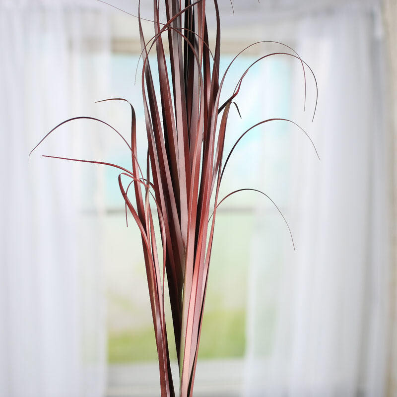 Set of 2 Tall Dried Burgundy Artificial 41″ Grass Bushes