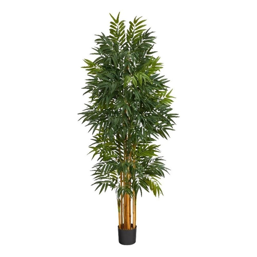 Nearly Natural 5.5ft Phoenix Artificial Palm tree with Natural Trunk in Green