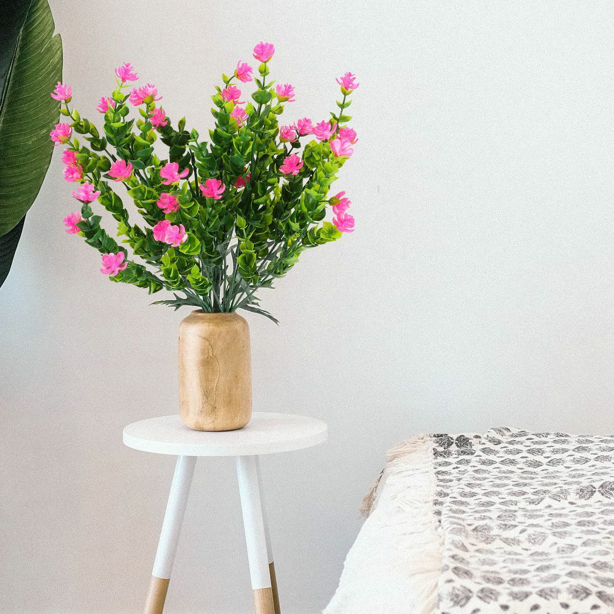 4 Bundles Artificial Flower Fake Plants Decor Vine Hanging Outdoor Home Garden