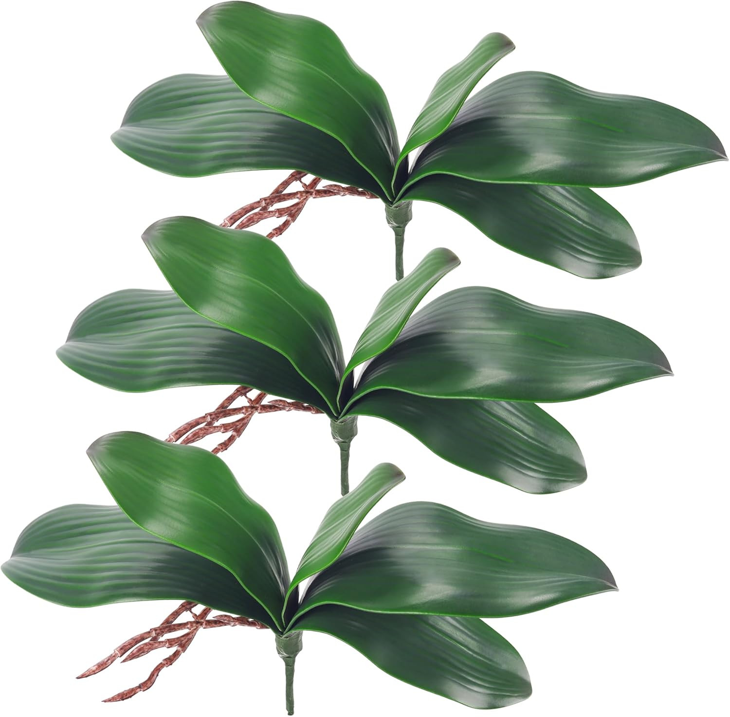 Miracliy Phalaenopsis Orchid Leaves Fake Leaves Real Latex Touch Plants Arrangem