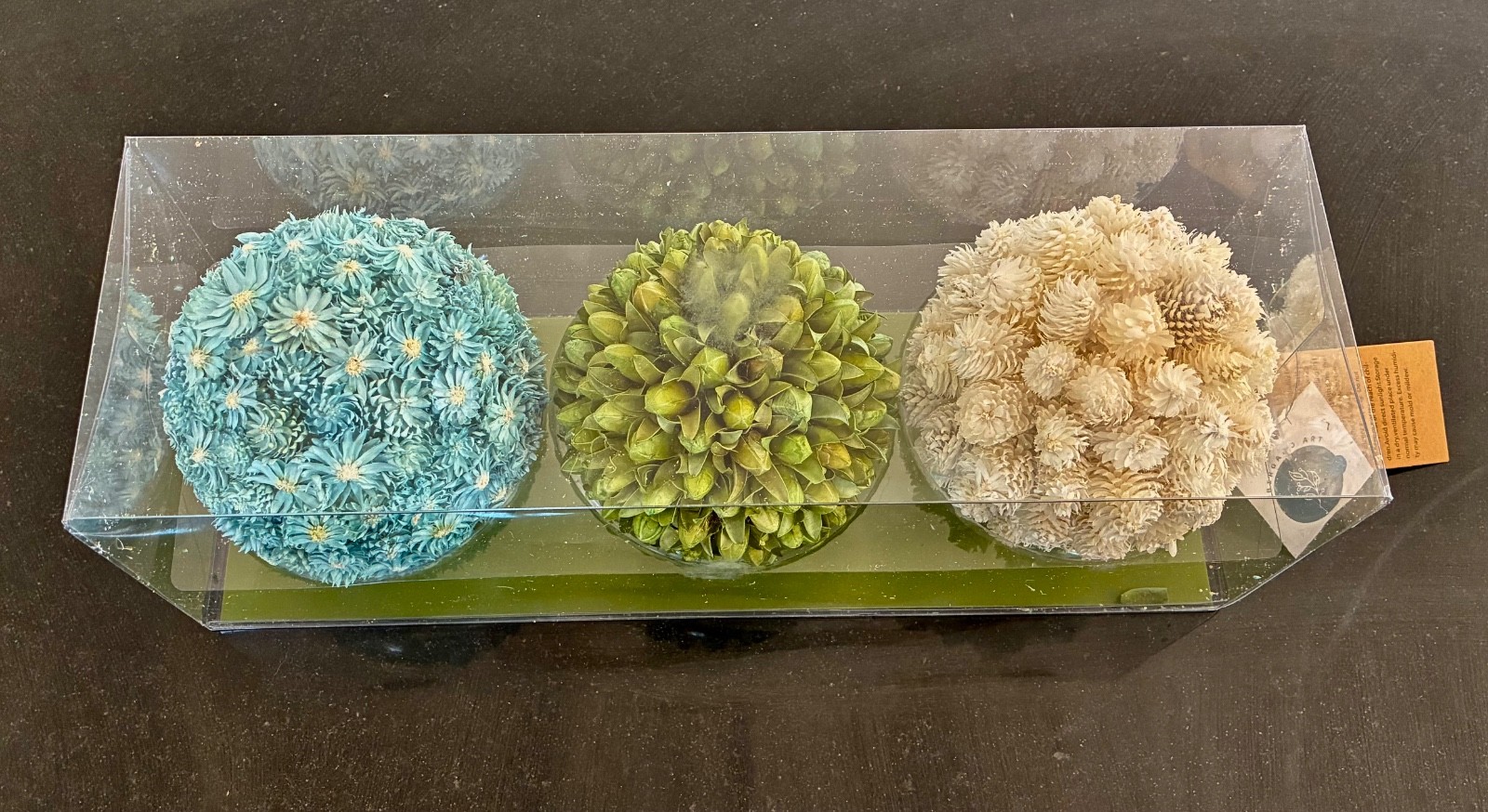 Preserved, Floral Topiary Balls – Brand New – Bring Nature Into Your Home