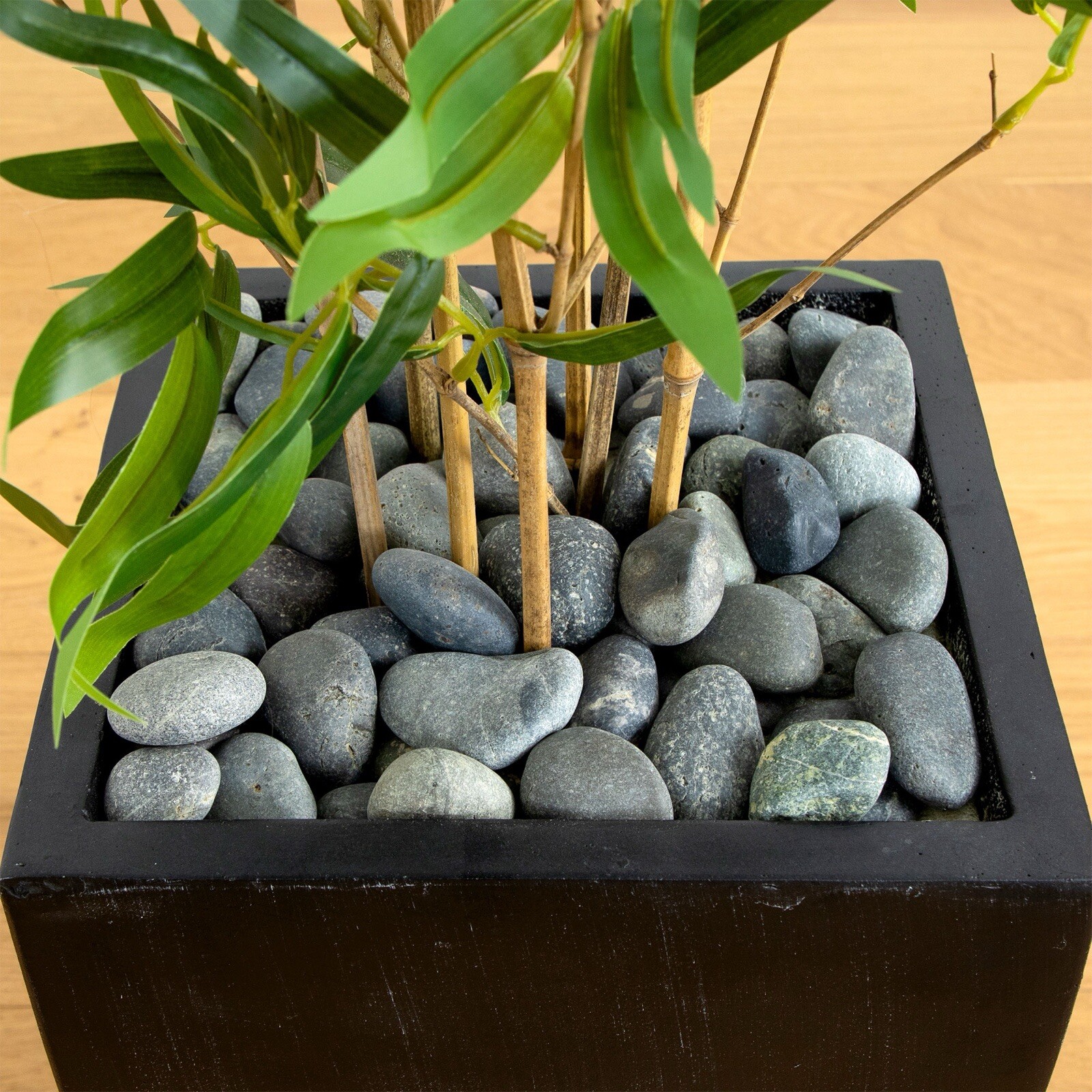 5’ Bamboo Artificial Tree in Planter Real Touch UV (Indoor/Outdoor). Retail $269