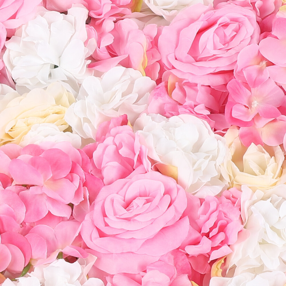 Artificial Flower Wall Panels 12Pcs Decorative Faux Flower Wall Mat 60*40cm
