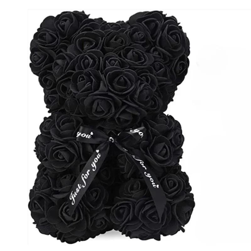 Artificial Flower Eternal Rose Teddy Bear for Mom Mother’s Day Birthday Valentin