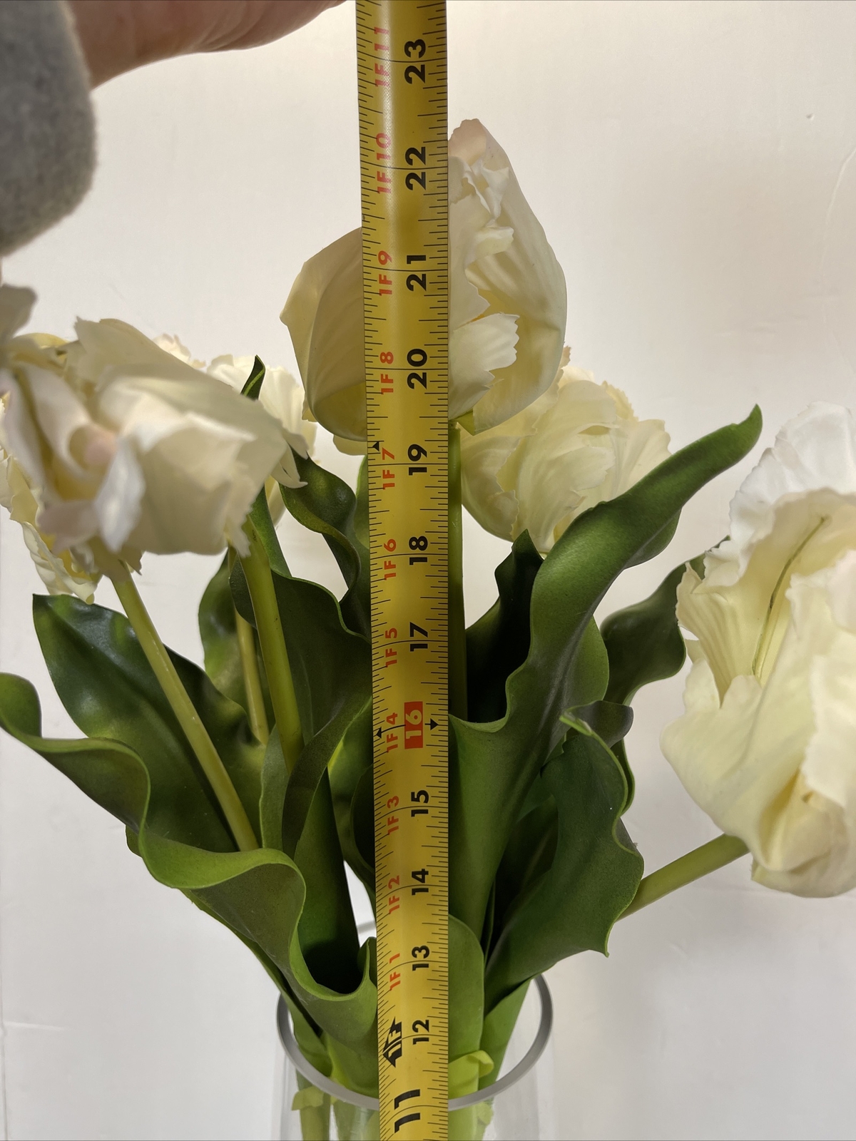23” Real Touch Parrot Tulips Water illusion Vase Faux Flower Valerie Parr Hill