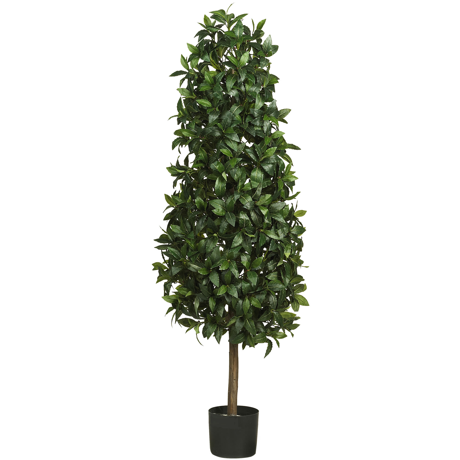 Nearly Natural 5′ Sweet Bay Pyramid Silk Tree Realistic Plant Home Garden Decor