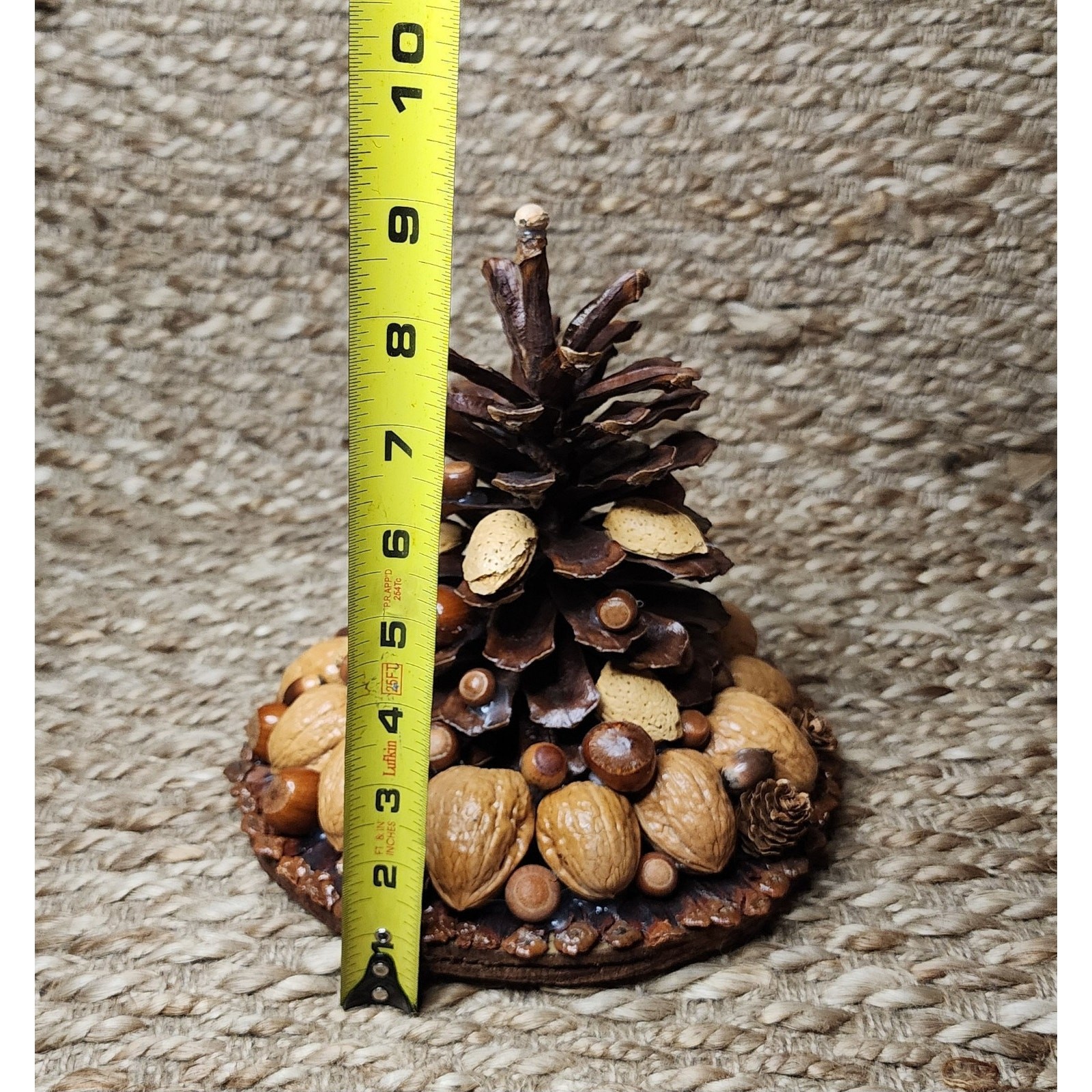 Handmade Pine Cone Natural Dried Folk Art Acorn Nut Autumn Table Shelf Decor