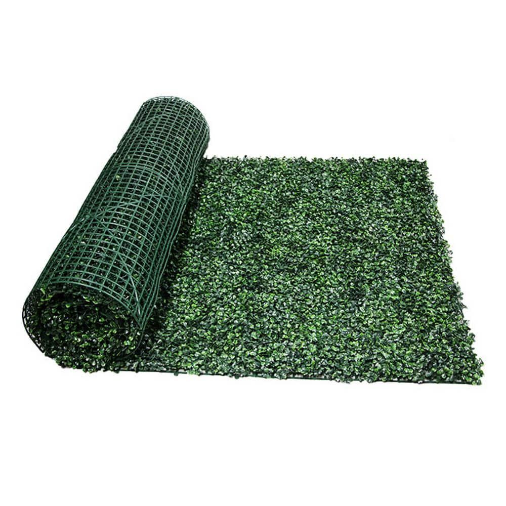 Ejoy 40 in. x 120 in. Artificial Light Green Boxwood Roll Panels UV Protected